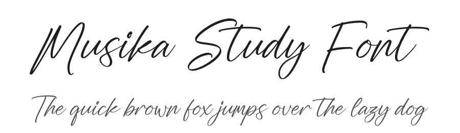 Musika Study Font by glorytype — Script Handwritten Font