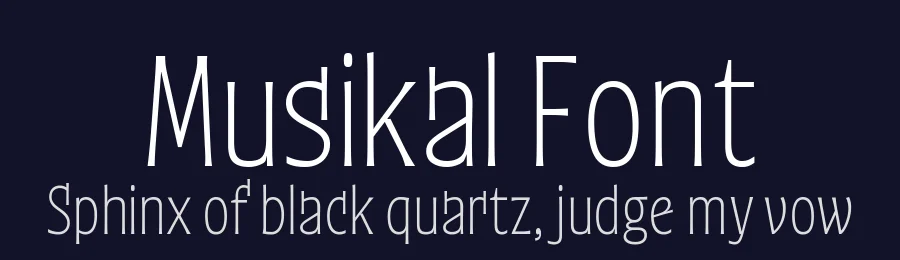 Musikal Font by Freds Fonts — Display Font — thumbnail 2