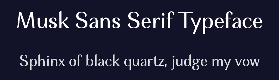 Musk Sans Serif Typeface by Eko Bimantara — Sans Serif Font — thumbnail 2