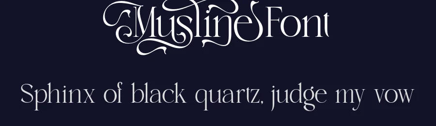 Musline Font by burntilldead — Serif Font — thumbnail 2