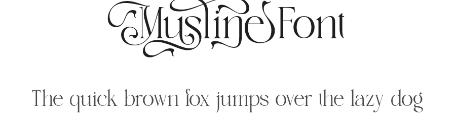 Musline Font by burntilldead — Serif Font