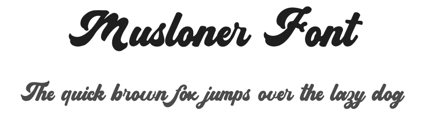Musloner Font by Rantautype — Script Handwritten Font