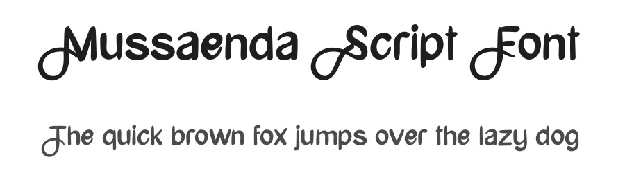 Mussaenda Script Font by andikastudio — Script Handwritten Font