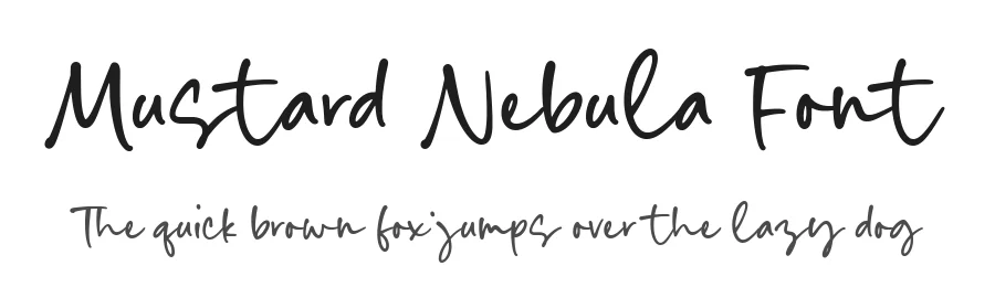 Mustard Nebula Font by Timur type — Script Handwritten Font