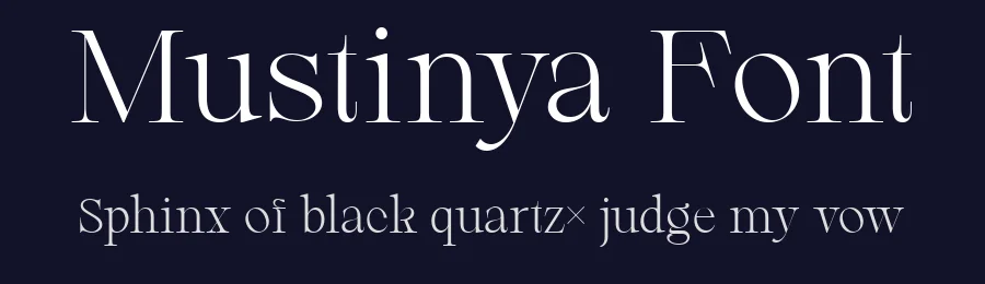 Mustinya Font by zafira.type — Serif Font — thumbnail 2