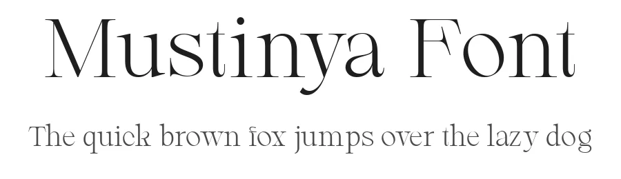 Mustinya Font by zafira.type β Serif Font