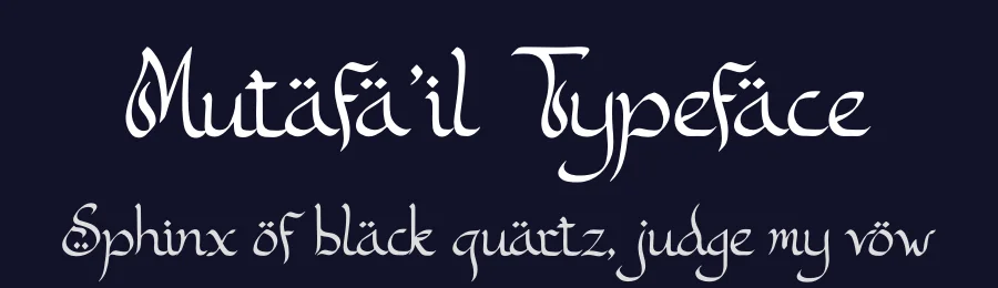 Mutafa’il Typeface by Gracetypestudio — Display Font — thumbnail 2