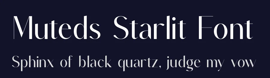 Muteds Starlit Font by timelesstype.co — Display Font — thumbnail 2
