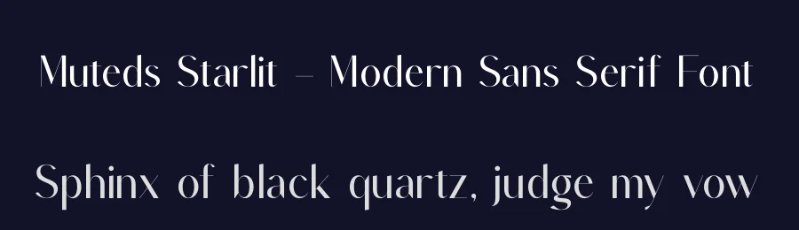 Muteds Starlit – Modern Sans Serif Font by timelesstype.co — Display Font — thumbnail 2
