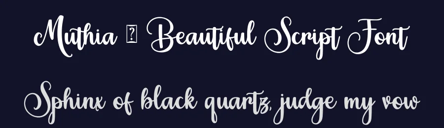 Muthia – Beautiful Script Font by Abodaniel — Script Handwritten Font — thumbnail 2