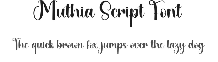 Muthia Script Font by creativeletter — Script Handwritten Font