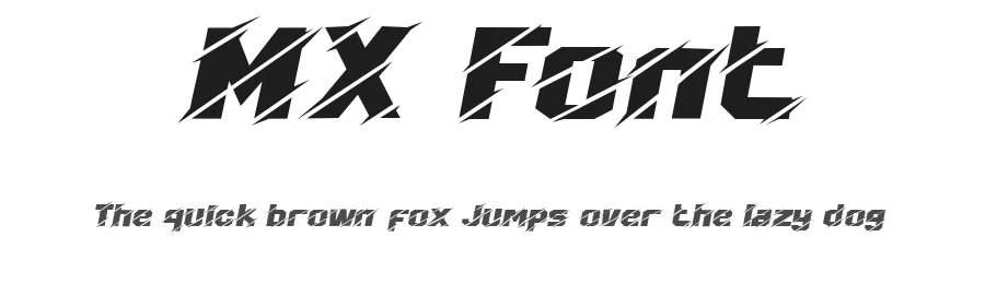MX Font by waptype0894 — Display Font