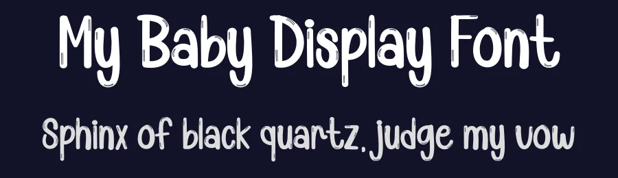 My Baby Display Font by creativeletter — Display Font — thumbnail 2