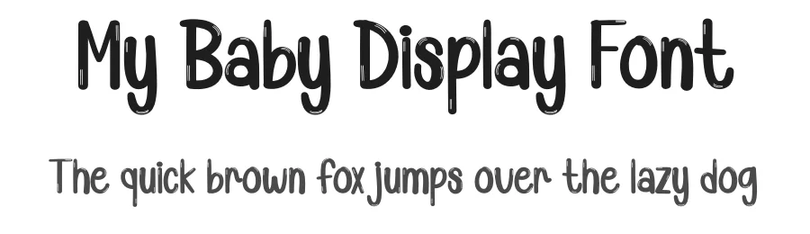 My Baby Display Font by creativeletter — Display Font