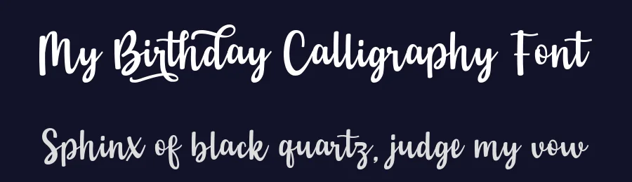 My Birthday Calligraphy Font by studioaktype — Script Handwritten Font — thumbnail 2