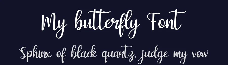My butterfly Font by bearydsgn — Decorative Font — thumbnail 2