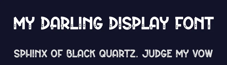 My Darling Display Font by andikastudio — Display Font — thumbnail 2