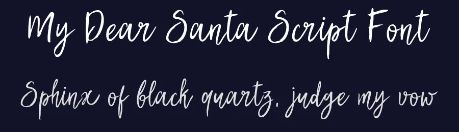 My Dear Santa Script Font by Eskimo Creative — Script Handwritten Font — thumbnail 2