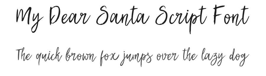 My Dear Santa Script Font by Eskimo Creative — Script Handwritten Font