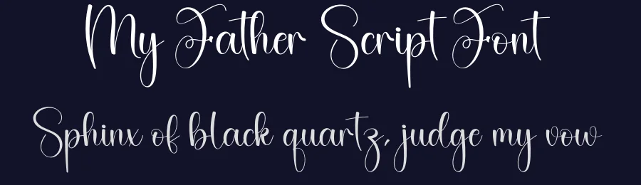My Father Script Font by creativeletter — Script Handwritten Font — thumbnail 2