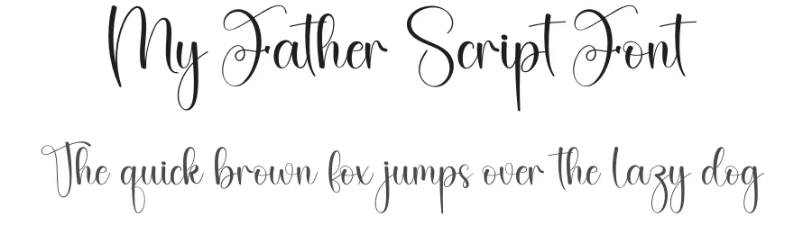 My Father Script Font by creativeletter — Script Handwritten Font