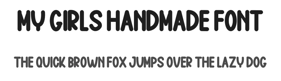 My Girls Handmade Font by inermediaSTUDIO — Display Font