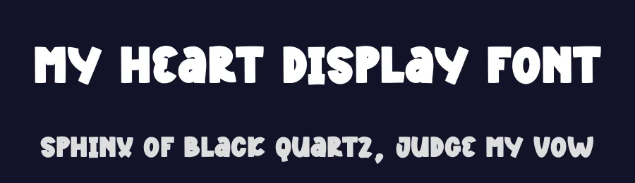 My Heart Display Font by andikastudio — Display Font — thumbnail 2