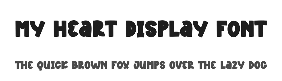 My Heart Display Font by andikastudio — Display Font