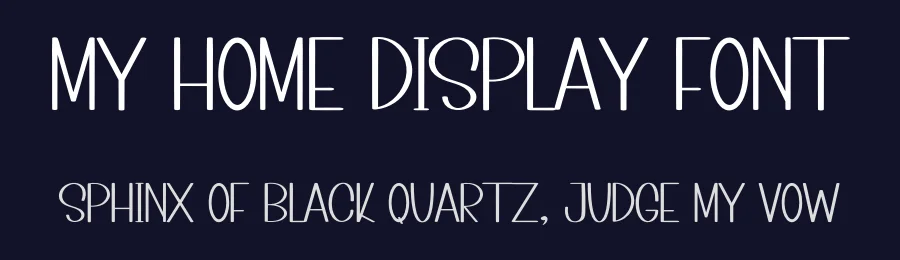 My Home Display Font by inermediaSTUDIO — Display Font — thumbnail 2