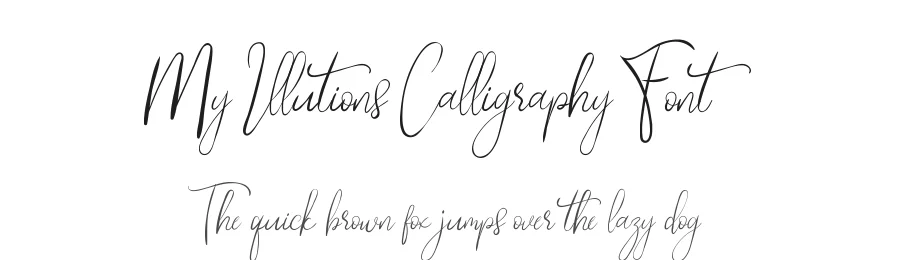 My Illutions Calligraphy Font by edricstudio — Script Handwritten Font
