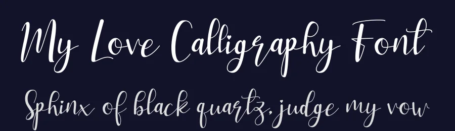 My Love Calligraphy Font by letterenastudios — Script Handwritten Font — thumbnail 2
