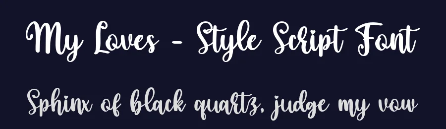 My Loves – Style Script Font by bearydsgn — Script Handwritten Font — thumbnail 2