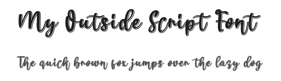 My Outside Script Font by andikastudio — Script Handwritten Font