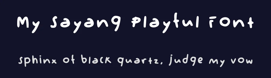 My Sayang Playful Font by theadorableink — Script Handwritten Font — thumbnail 2