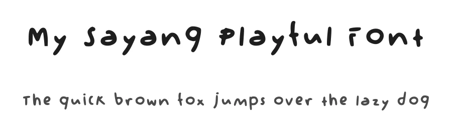 My Sayang Playful Font by theadorableink — Script Handwritten Font