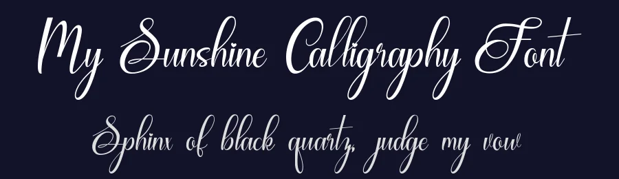 My Sunshine Calligraphy Font by Naharstd — Script Handwritten Font — thumbnail 2