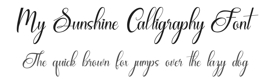 My Sunshine Calligraphy Font by Naharstd — Script Handwritten Font