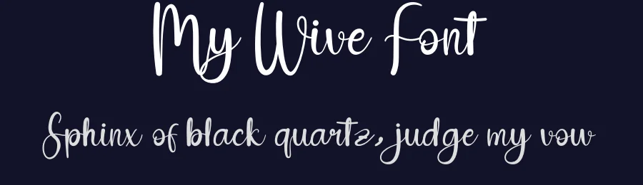 My Wive Font by andikastudio — Script Handwritten Font — thumbnail 2