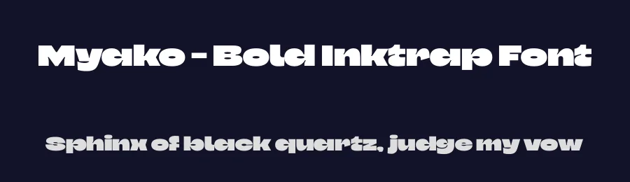 Myako – Bold Inktrap Font by limitype — Display Font — thumbnail 2