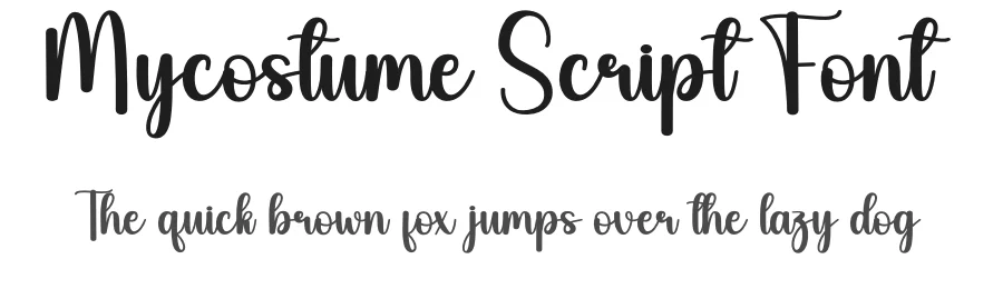 Mycostume Script Font by andikastudio — Script Handwritten Font