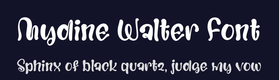 Mydine Walter Font by perspectype — Display Font — thumbnail 2