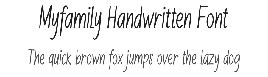 Myfamily Handwritten Font by andikastudio — Script Handwritten Font