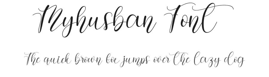 Myhusban Font by creativeletter — Script Handwritten Font