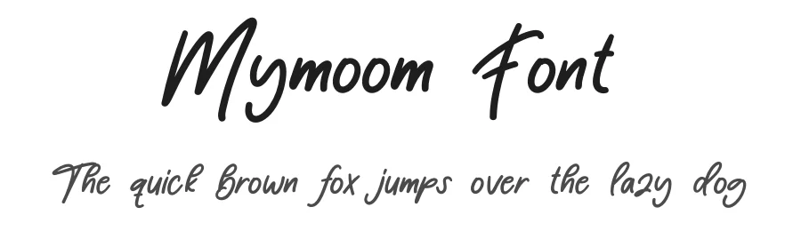 Mymoom Font by andikastudio — Script Handwritten Font