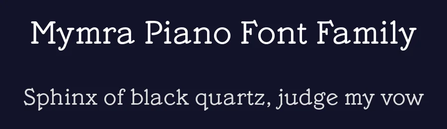 Mymra Piano Font Family by 178-MC — Serif Font — thumbnail 2