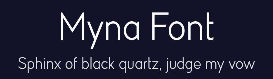 Myna Font by Milatype — Sans Serif Font — thumbnail 2