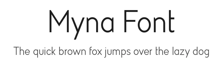 Myna Font by Milatype — Sans Serif Font