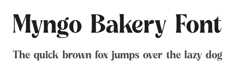 Myngo Bakery Font by timelesstype.co — Display Font