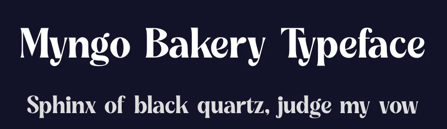 Myngo Bakery Typeface by timelesstype.co — Display Font — thumbnail 2