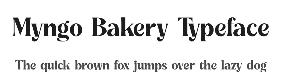 Myngo Bakery Typeface by timelesstype.co — Display Font